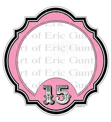 La Quinceanera 15th ~ Edible 2D Fondant Cake Photo Frame Topper  ~ D22543 * • $9.98