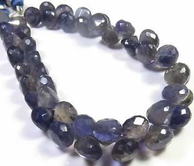 Blue Iolite Faceted Beads 7.5 Strand Natural Iolite Onion Beads 7.5-8mm GV-3087 • $18.19