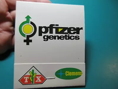 HUGE! Vintage Pfizer Genetics Feature Matchbook Trojan Seeds Corn Matches • $10.88