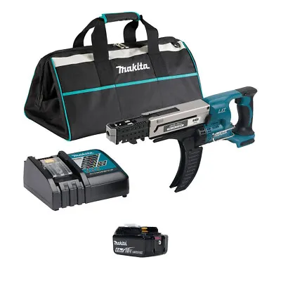 Makita DFR750RGE-1 18v LXT Auto Feed Screwdriver (1x6Ah) • £409