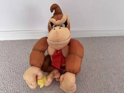 Donkey Kong Squeaky Hammer Plush Toy Banpresto 1996 Vintage • $120