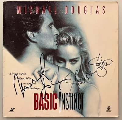 Michael Douglas Sharon Stone Signed BASIC INSTINCT Album Cover Auto Beckett LOA • $293