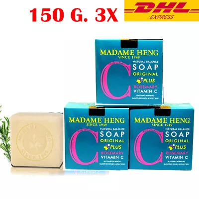  3X Madame Heng Natural Balance Soap Vitamin C Soap Rosemary 150 G. • $92.59