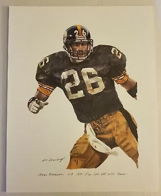 Rod Woodson HOF Pittsburgh Steelers Merv Corning 11.5  X 14  LE Print   • $23.98