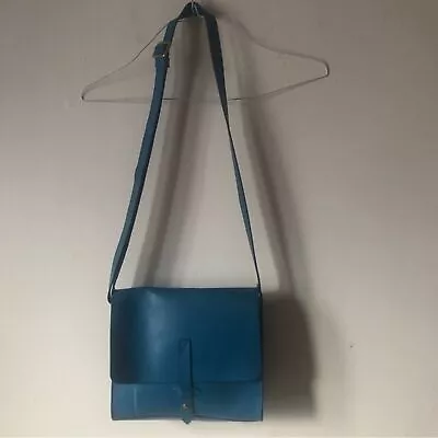 Blue IIIBeca By Joy Gryson Leather Bag Saddle Crossbody Bag • $44