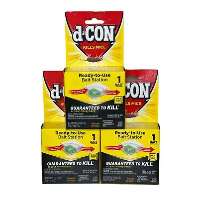 3x D-Con Ready-To-Use Indoor Child Resistant 2-Entry Bait Station Kills Mice • $23.95
