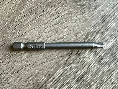 Single Pin Torx Screwdriver Bit 75mm Length 1/4  Hex Shank Star Magnetic T6-T40 • £3.49
