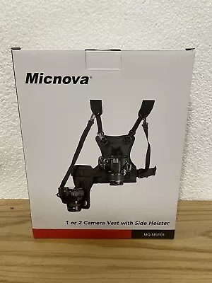 Micnova Dual Multi Camera Carrier Chest Harness Vest With Mounting Hubs • $28.99