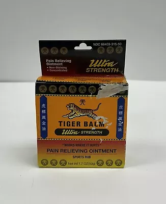 Tiger Balm Ultra Strength Pain Relieving Ointment BIG 50gm Tin ^ • $15.99
