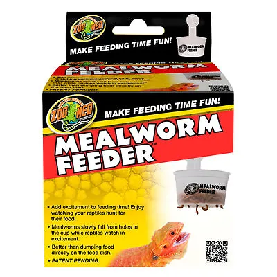 Zoo Med Mealworm Feeder Reptile Meal Worm Food Feeding Bearded Dragon Garden • £9.05