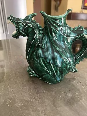 Dragon Tea Pot Ceramic Figure Desk Shelf Decor • $56