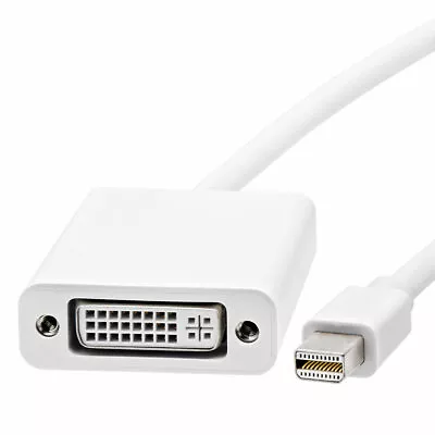 Mini Display Port To DVI Cable-Mini DP Male To DVI Female Video Adapter 6 Inch • $16.37