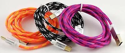5 Feet Micro-USB Synch  Charge Cable - Durable Color Braided Long Cord Micro USB • $5.84