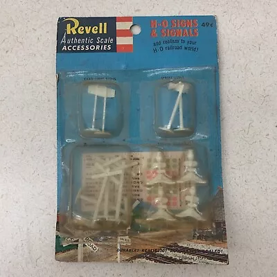 Vintage Train Revell HO Figure Set And HO Signs & Signals Set 1957 Sealed *Read • $16.95