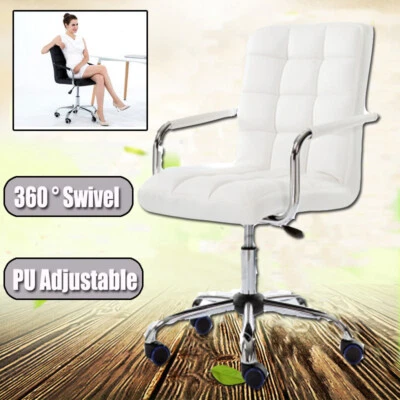 $93.88 • Buy Home Office Chair Leather Executive Computer Chair Swivel Desk Chair Work Study