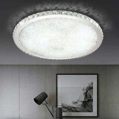 8.5 -16.5  Modern LED Crystal Ceiling Light Round Chandelier Lighting Fixtures • $26.98