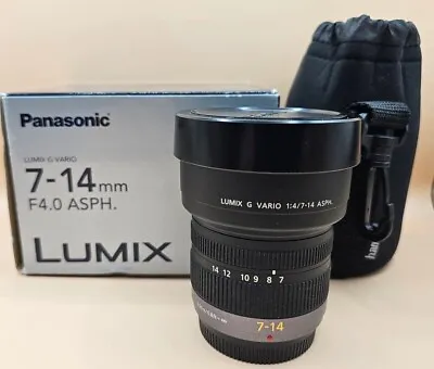 Panasonic 7-14mm F4 LUMIX G Vario Micro Four Thirds Ultra Wide-angle Lens - MINT • £299