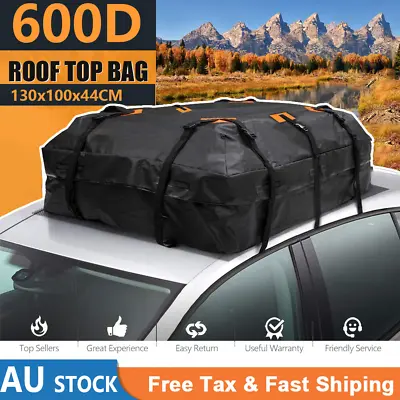 600D Car Roof Cargo Bag Rooftop Waterproof Luggage Carrier Storage Travel F1K6 • $32.39