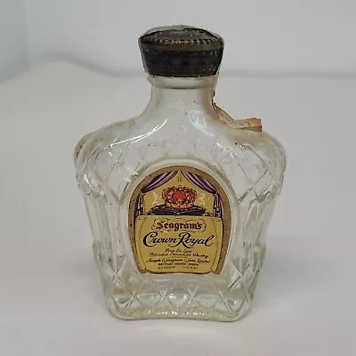 Vintage Miniature Nip Bottle Seagram's Crown Royal Tax Stamp • $4.99