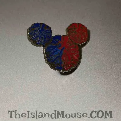 Disney Mickey Icon Head Red Blue Cheer Cheerleading Pom Poms Pin (U8:69292) • $4.95