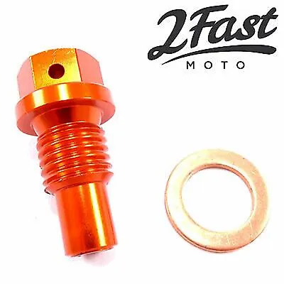  Magnetic Oil Drain Plug Bolt Orange For KTM Models 1994-1997  58030021000 • $10.26