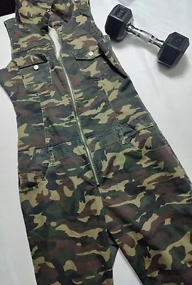 VIP Jeans 13/14 Ideal Hunting Jumpsuit Camo Nature Outdoors #B-462 • $15.99