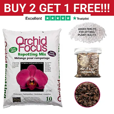 £10.99 • Buy Organic Orchid Focus Repotting Perlite Mix By Growth Technology Premium Compost 