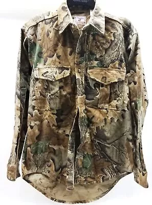 Men's PRENTISS OUTDOORS Brown Camo Button Up Shirt S • $29.99