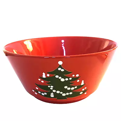 Waechtersbach Large Serving Bowl Red Christmas Tree 8 7/8th” Vegetable Bowl • $31.20