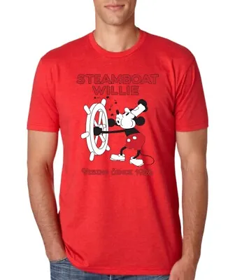 Steamboat Willie Vibing Mickey Mouse T-Shirts • $19.98