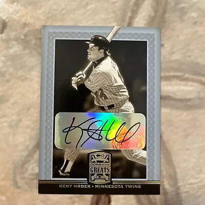 Kent Hrbek 2005 Donruss Greats Autograph Auto! Minnesota Twins!  • $14.88