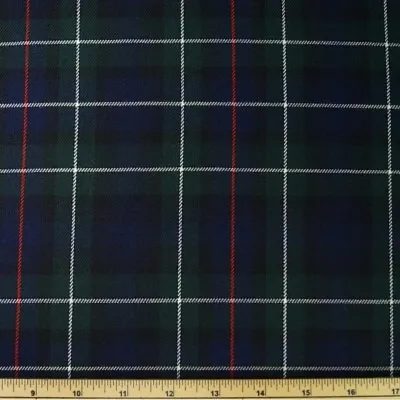 Fashion Tartan Plaid Check Polyviscose Fabric 150cm Wide Royal Stewart Scottish • £7.50