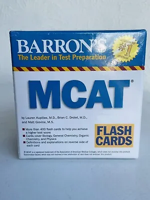 Barron's MCAT Flash Cards By Jay B. Cutts (2015 CardsFlash Cards) • $17.98