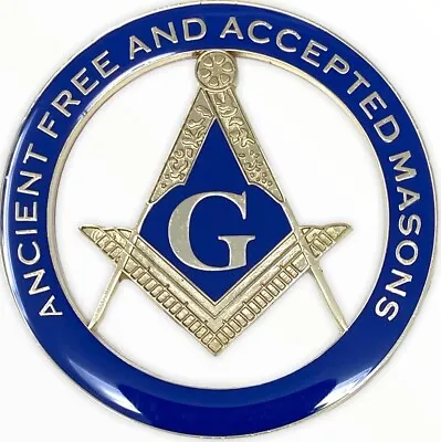 New Ancient Free And Accepted Masons Cut-Out Car Emblem • $13.99