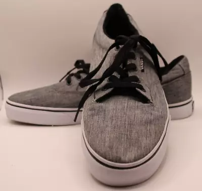 VANS Atwood Men's Gray Sneakers Low Top Lace Up Canvas Skate Grey - Size 11 • $24.95