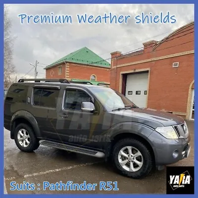 WEATHER SHIELD WEATHERSHIELD Suits For Nissan Pathfinder R51 2005-2013 TINTED • $69