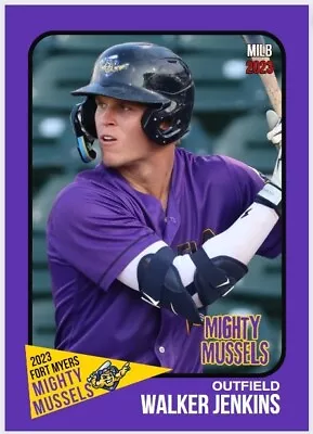 2023 Walker Jenkins Minor League Rookie Card Fort Myers Mighty Mussels Twins • $3.10