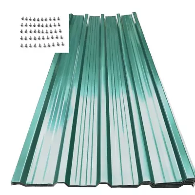 12x Large Corrugated Profile Roof Sheets Galvanized Metal Roofing Panel 129x45cm • £72.95