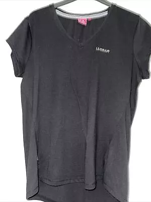 Ladies Black  LA Gear T Shirt  V Neck Size 16 • £0.99