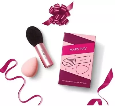 Mary Kay Highlight Brush & Contour Sponge Set • $5