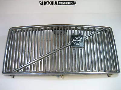 Vintage Volvo 240 242 244 245 Early Grille GL DL Black & Chrome • $84.99