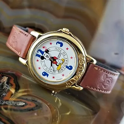 Lorus By Seiko Mickey Mouse Animated Musical Watch HAPPY BIRTHDAY TO YOU ! • $47.97