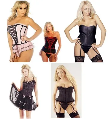 Corset & Basque Sets By Classified 32 34 36 38 40 42 • £8.99