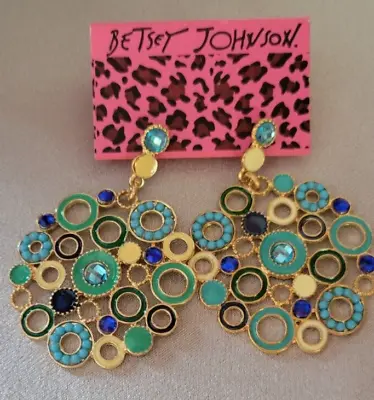 Betsey Johnson Moroccan Adventure Bohemian   Earrings • $15.99