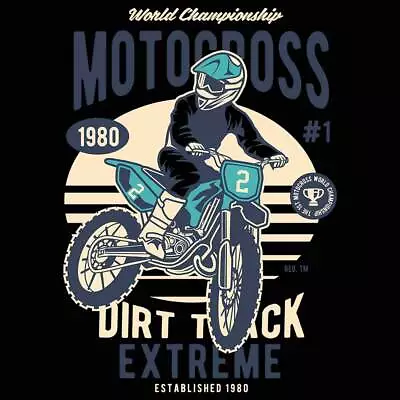 Motocross Extreme Dirt Track V2 Dirt Bike - Mens Funny Novelty T-Shirt Tshirts • $23.75