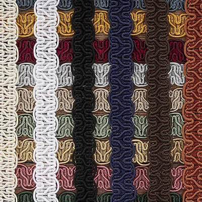 Gimp Furnishing Braid 14mm Wide Upholstery Edging Lace Trim Decorative Sewing • £3.49