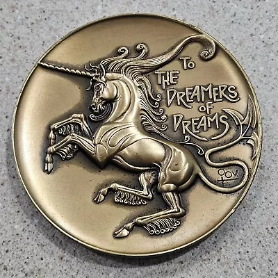1982 To The Dreamers Of Dreams Calendar 3  Bronze Medallion Artist Marcel Jovine • $89.99