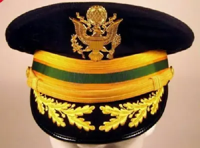 Replica US Army Field Officer Military Police MP Service Dress Blues Hat Cap • $90.84