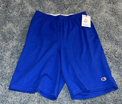Champion Men's Shorts Pockets Authentic Cotton 9-Inch Gym Workout Warm Jersey • $16.88