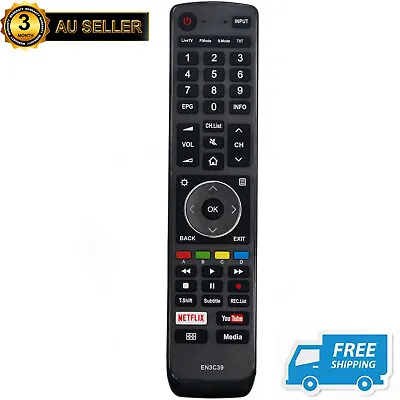 REPLACED EN3C39 ENC3C39 TV Remote For HISENSE 75P7 55N7 65N7 65N8 75N7 75N9 New • $12.83